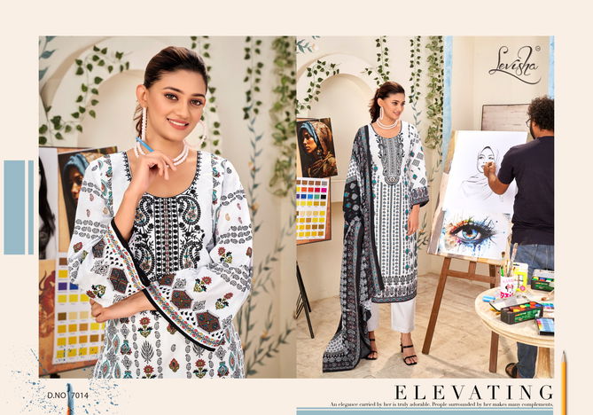 Naira Nx Vol 7 Black And White By Levisha Pakistani Print Cambric Cotton Dress Material Wholesale Online